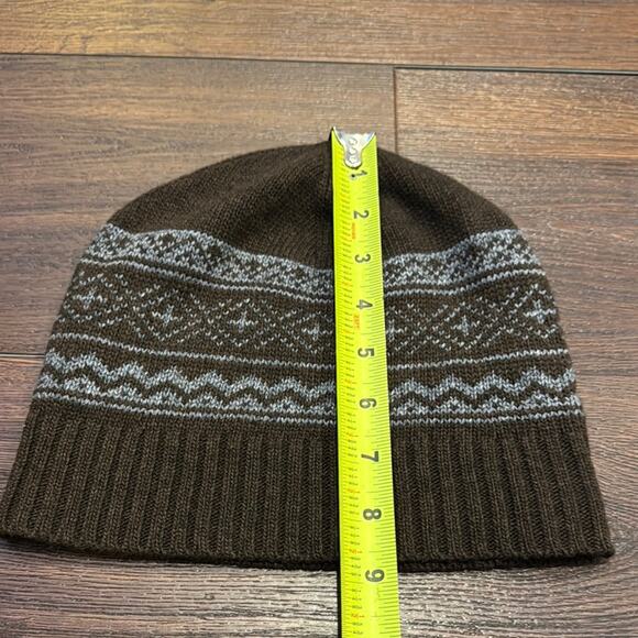 Banana Republic NWT Beanie Brown and Blue patterned. - Picture 4 of 5